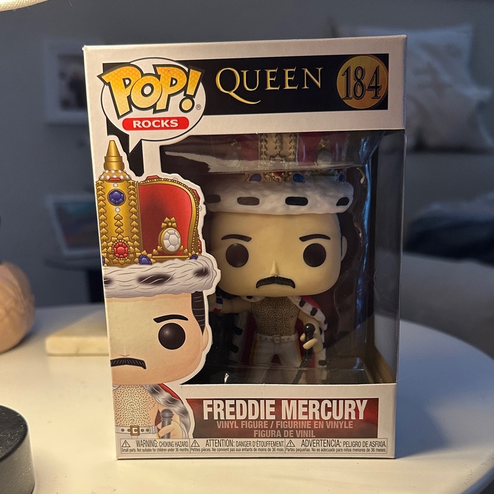 Funko Pop Queen Figure with Crown and Robe